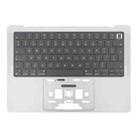 For MacBook Pro 14 inch 2021 A2442 / 2023 A2779 Big Enter Version UK Keyboard with C Shell (Silver) - 2