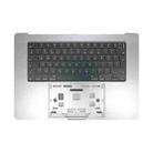 For MacBook Pro 16 inch 2023 A2780 Big Enter Version UK Keyboard with C Shell (Silver) - 1
