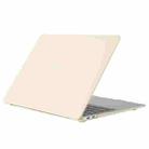 Cream Style Laptop Plastic Protective Case for MacBook Air 13.3 inch A1932 (2018) & A2179 (2020)(Yellow) - 1