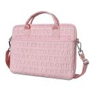 WiWU 13.3 inch Shockproof Dropproof Fashion Slim Shoulder Laptop Bag Handbag(Pink) - 1