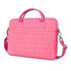 WiWU 13.3 inch Shockproof Dropproof Fashion Slim Shoulder Laptop Bag Handbag(Rose Red) - 1