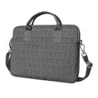 WiWU 15.4 inch Shockproof Dropproof Fashion Slim Shoulder Laptop Bag Handbag (Grey) - 1