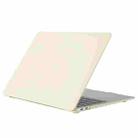 Cream Style Laptop Plastic Protective Case for MacBook Pro 15.4 inch (2019)(Yellow) - 1