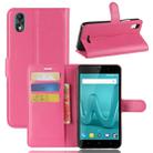 For Wiko Lenny4 Plus Litchi Texture Horizontal Flip Leather Case with Holder & Wallet & Card Slots (Magenta) - 1