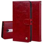 For Xiaomi Redmi 5 Plus Oil Wax Texture Horizontal Flip Leather Case with Holder Card Slots & Wallet(Red) - 1