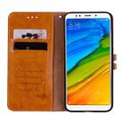 For Xiaomi Redmi 5 Plus Oil Wax Texture Horizontal Flip Leather Case with Holder & Card Slots & Wallet(Brown) - 4