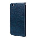 For Xiaomi Redmi Note 5A Without Fingerprint Identification Oil Wax Texture Horizontal Flip Leather Case with Holder & Card Slots & Wallet(Blue) - 3