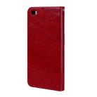 For Xiaomi Redmi Note 5A Without Fingerprint Identification Oil Wax Texture Horizontal Flip Leather Case with Holder & Card Slots & Wallet(Red) - 3