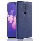 Shockproof Crocodile Texture PC + PU Case for OPPO F11 Pro (Blue) - 1