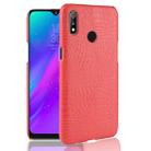 Shockproof Crocodile Texture PC + PU Case for OPPO Realme 3 (Red) - 1