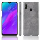 Shockproof Litchi Texture PC + PU Case for OPPO Realme 3 (Grey) - 1