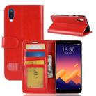 Crazy Horse Texture Horizontal Flip Leather PU + TPU Case for Meizu Meilan E3 , with Wallet & Holder & Card Slots(Red) - 1