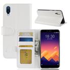 Crazy Horse Texture Horizontal Flip Leather PU + TPU Case for Meizu Meilan E3 , with Wallet & Holder & Card Slots(White) - 1
