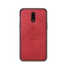 PINWUYO Shockproof Waterproof Full Coverage PC + TPU + Skin Protective Case for One Plus 6T (Red) - 1