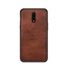 PINWUYO Shockproof Waterproof Full Coverage PC + TPU + Skin Protective Case for One Plus 6T (Brown) - 1