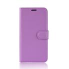 For OnePlus 6 Litchi Texture Horizontal Flip Leather Case with Holder & Card Slots & Wallet(Purple) - 2
