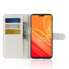 For OnePlus 6 Litchi Texture Horizontal Flip Leather Case with Holder & Card Slots & Wallet(White) - 4