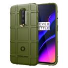 Shockproof Rugged Shield Full Coverage Protective Silicone Case for Oneplus 7 (Army Green) - 1