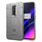 Shockproof Rugged Shield Full Coverage Protective Silicone Case for Oneplus 7 (Grey) - 1