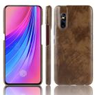 Shockproof Litchi Texture PC + PU Protective Case for Vivo X27 (Brown) - 1