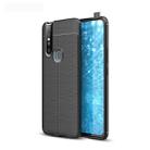 Litchi Texture TPU Shockproof Case for Vivo V15 (Black) - 1