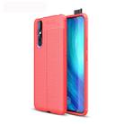 Litchi Texture TPU Shockproof Case for Vivo X27 (Red) - 1