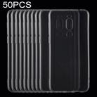 50 PCS 0.75mm Ultrathin Transparent TPU Soft Protective Case for Meizu X8 - 1