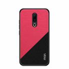 MOFI Shockproof TPU + PC + Cloth Pasted Case for Meizu 16 (Red) - 1