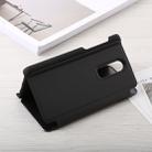Mirror Clear View Horizontal Flip PU Leather Case for OnePlus 6, with Holder(Black) - 5
