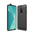 Brushed Texture Carbon Fiber Shockproof TPU Case for OnePlus 7 (Black) - 1