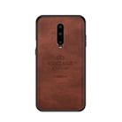 PINWUYO Shockproof Waterproof Full Coverage PC + TPU + Skin Protective Case for OnePlus 7(Brown) - 1