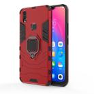 PC + TPU Shockproof Protective Case for Vivo V9, with Magnetic Ring Holder (Red) - 1