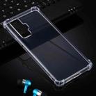 For Vivo iQOO 5 Pro 5G Four-Corner Shockproof Ultra-Thin Transparent TPU Case - 1