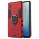 PC + TPU Shockproof Protective Case with Magnetic Ring Holder for Vivo Y93(Red) - 1