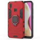 PC + TPU Shockproof Protective Case with Magnetic Ring Holder for Vivo Y95 (Red) - 1