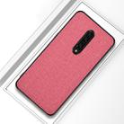 Shockproof Cloth Texture PC+ TPU Protective Case for OnePlus 7(Pink) - 1