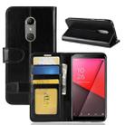 Crazy Horse Texture Horizontal Flip Leather Case for Vodafone Smart N9, with Wallet & Holder & Card Slots (Black) - 1