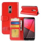 Crazy Horse Texture Horizontal Flip Leather Case for Vodafone Smart N9, with Wallet & Holder & Card Slots (Red) - 1