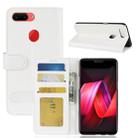 Crazy Horse Texture Horizontal Flip Leather Case for OPPO R15 Pro, with Wallet & Holder & Card Slots (White) - 1