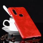 Shockproof Litchi Texture PC + PU Case for Vivo V15 (Red) - 1