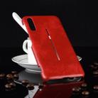Shockproof Litchi Texture PC + PU Case for Vivo iQOO (Red) - 1