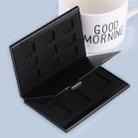 14 in 1 Memory Card Aluminum Alloy Protective Case Box for SD + 11 TF + 2 Mini SD Cards (Black) - 1