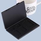 14 in 1 Memory Card Aluminum Alloy Protective Case Box for SD + 11 TF + 2 Mini SD Cards (Black) - 3