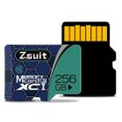 Zsuit 256GB High Speed Class10 Silver Grey TF(Micro SD) Memory Card - 1