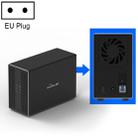 Blueendless USB-B Interface 3.5 inch 2 Bay RAID Combination Array HDD External Enclosure (EU Plug) - 1