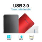 Yvonne 1TB USB 3.0 Mobile Hard Disk External Hard Drive (Red) - 6