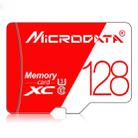 MICRODATA 128GB High Speed U3 Red and White TF(Micro SD) Memory Card - 1