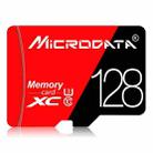 MICRODATA 128GB High Speed U3 Red and Black TF(Micro SD) Memory Card - 1