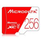 MICRODATA 256GB High Speed U3 Red and White TF(Micro SD) Memory Card - 1