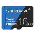 STICKDRIVE 16GB High Speed U1 Blue and Black TF(Micro SD) Memory Card - 1